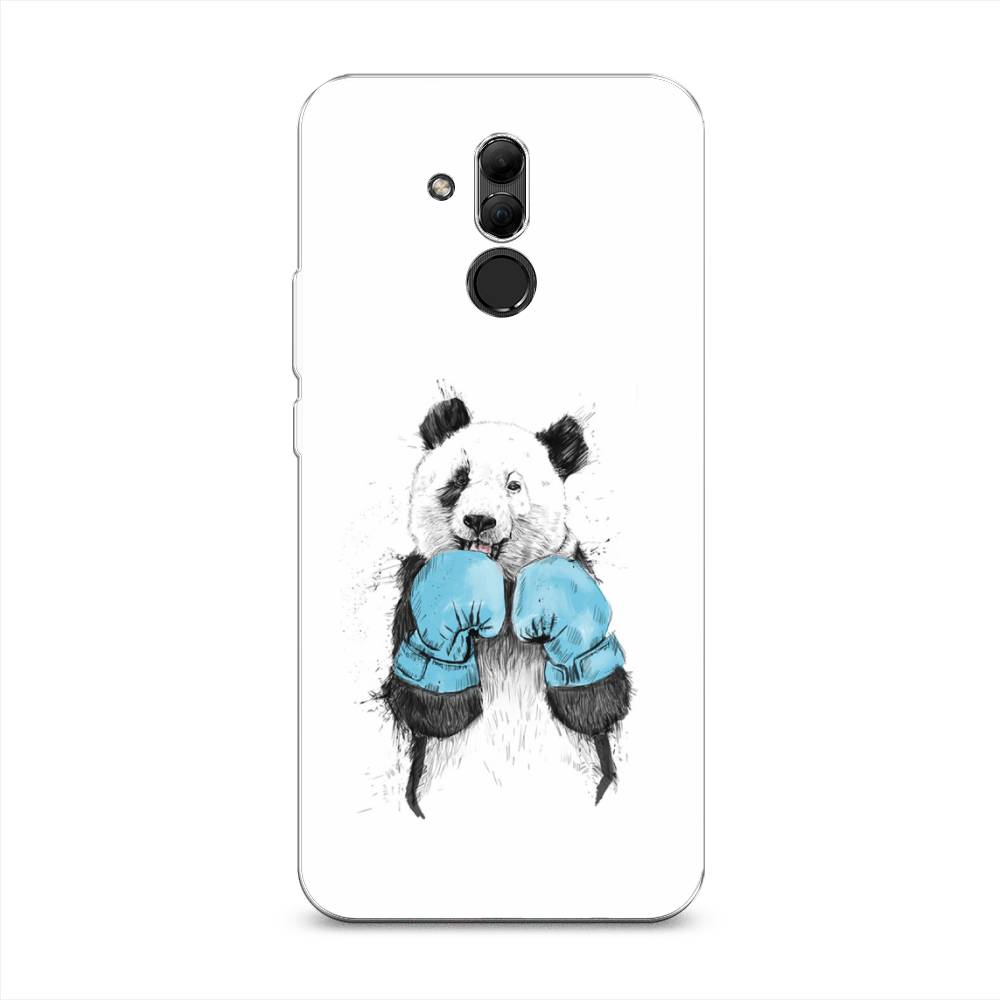 

Чехол на Huawei Mate 20 Lite "Панда боксер", Голубой;белый;серый, 66650-1