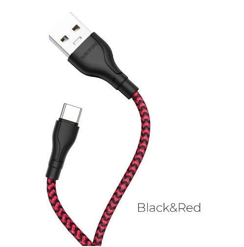 

Дата-кабель USB 3.0A для Type-C Borofone BX39 нейлон 1м Black White (повреждена упаковка)