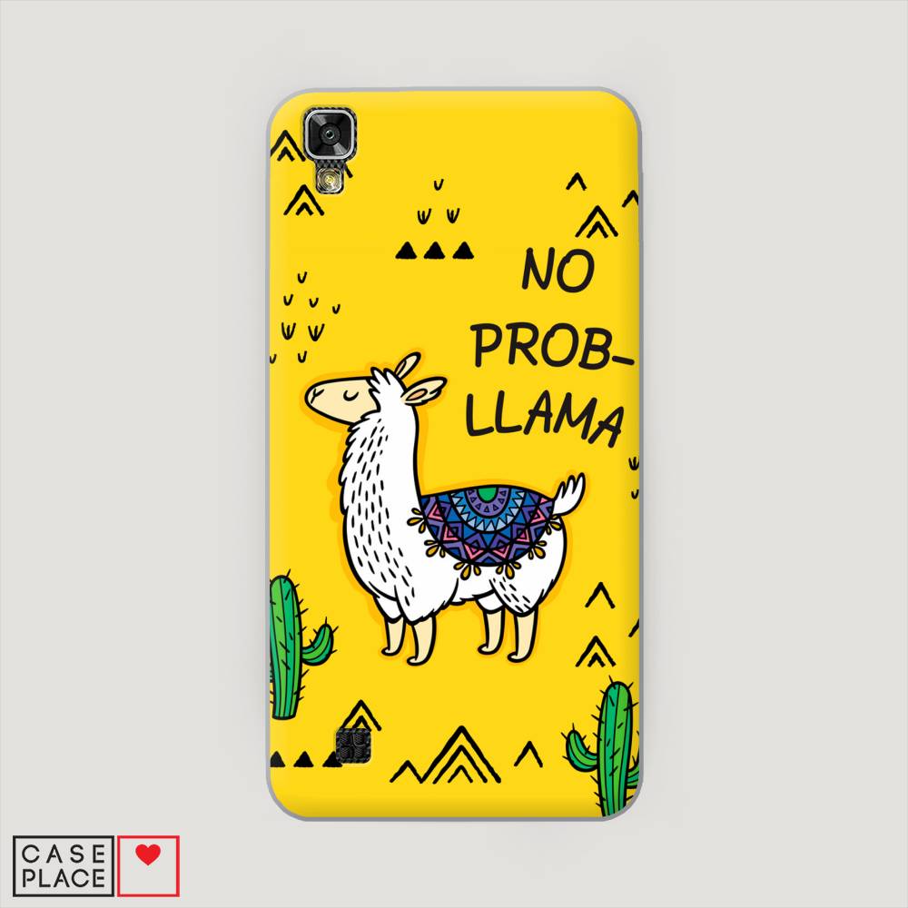 

Чехол Awog на LG X Power (K220DS) "No probLLama", Желтый;черный;синий, 82350-2
