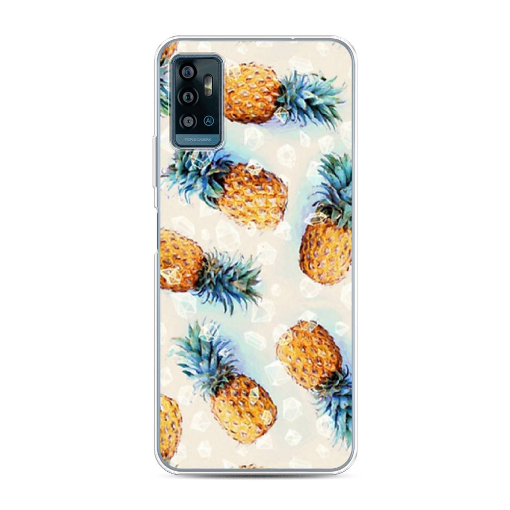 

Чехол Awog на ZTE Blade A71 / ЗТЕ Блэйд A71 "Ананасы", Разноцветный, 134450-3