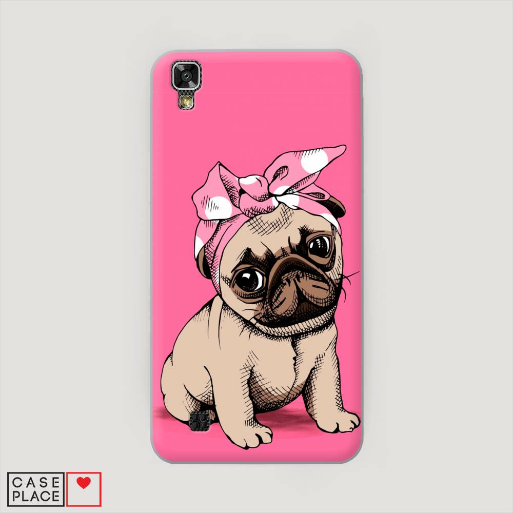 

Чехол Awog на LG X Power (K220DS) "Dog Pin-Up", Розовый;бежевый, 82350-2