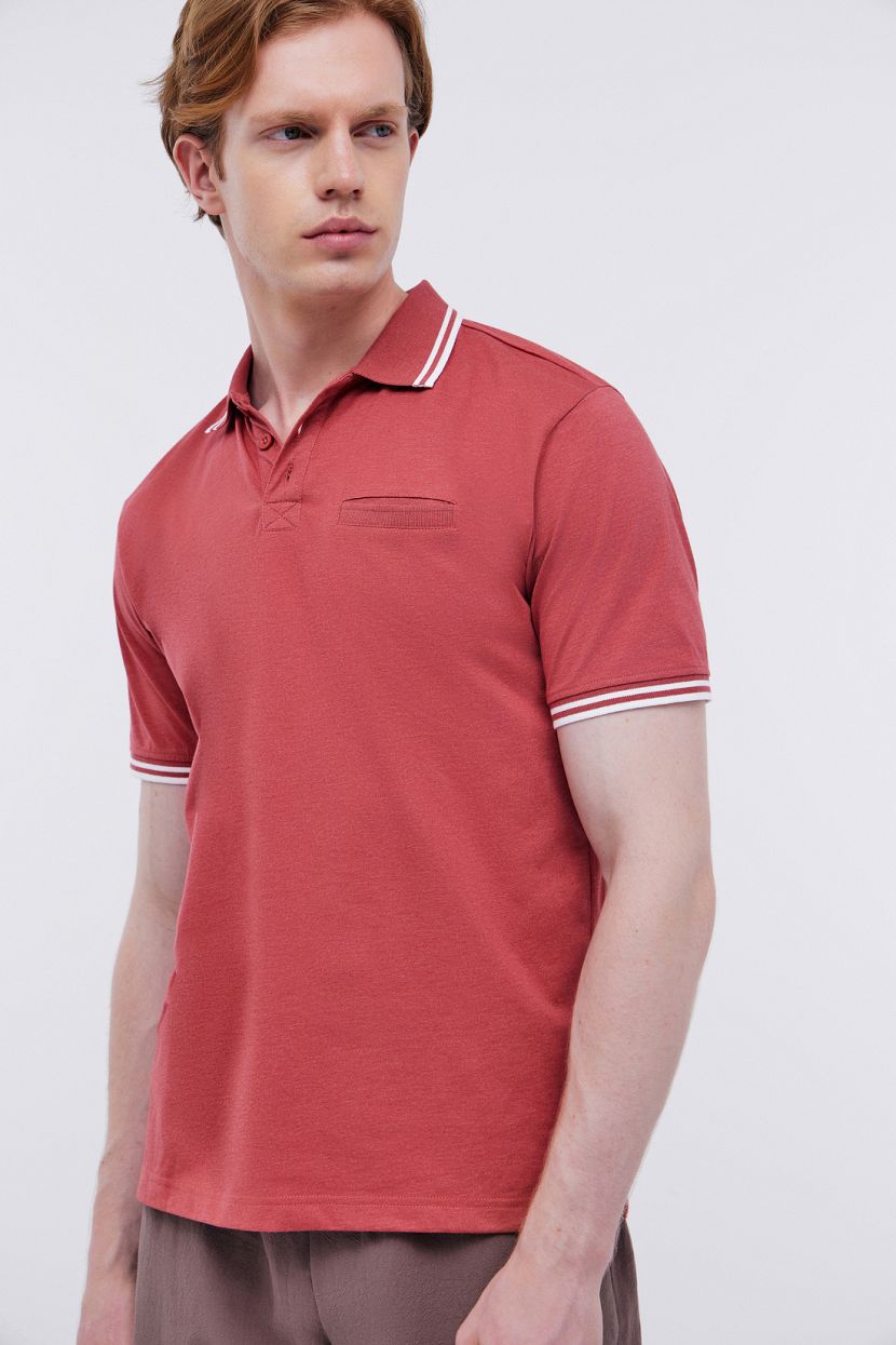 

Футболка мужская Baon B7024201 красная 3XL, Красный, B7024201