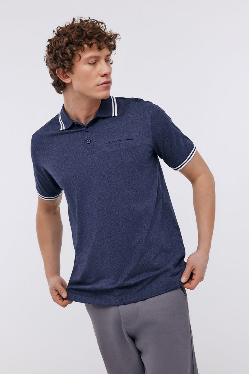 

Футболка мужская Baon B7024201 синяя 3XL, Синий, B7024201
