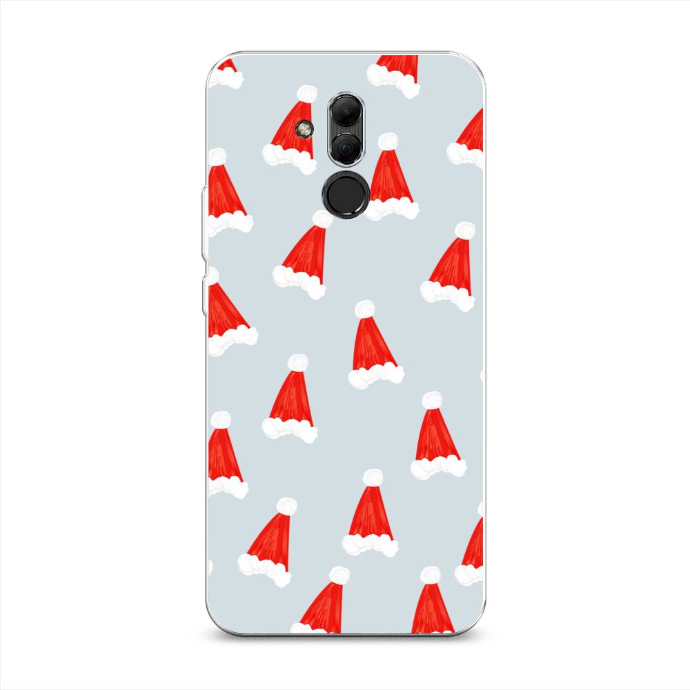 

Чехол на Huawei Mate 20 Lite "Новогодние шапочки", Белый;красный;серый, 66650-5