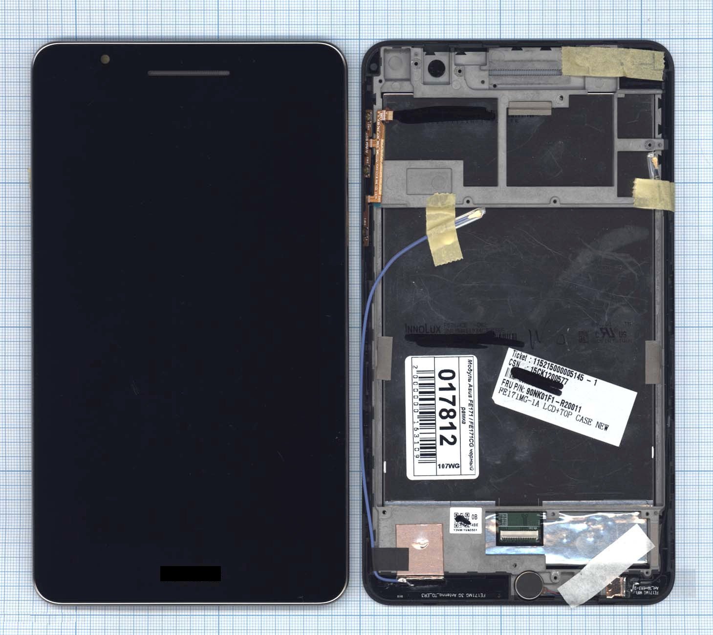 

Дисплей OEM для Asus Fonepad 7 (FE171CG) (100117812V), Черный, для ASUS Fonepad 7 (FE171CG) черный с рамкой