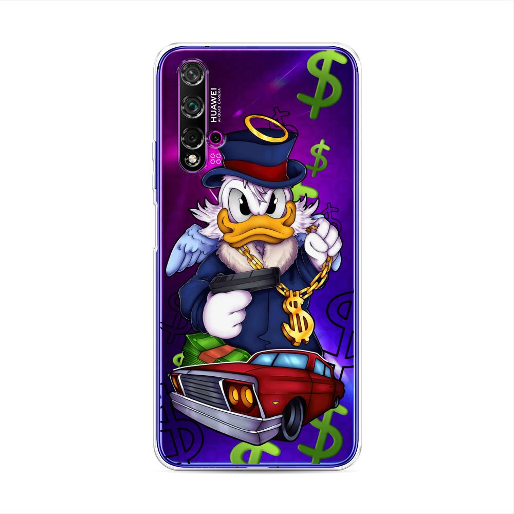 

Чехол на Huawei Nova 5T/Honor 20 "Scrooge McDuck with a Gold Chain", Красный;синий;белый, 610550-6