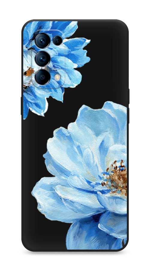 

Чехол Awog на Oppo Reno 5 "Голубые клематисы", Разноцветный, 255252-1