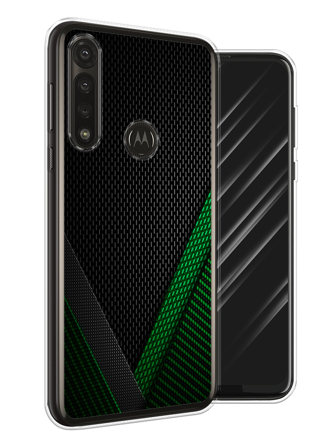 

Чехол Awog на Motorola Moto G Power 2020 "Зеленый карбон", Разноцветный, 242650-3