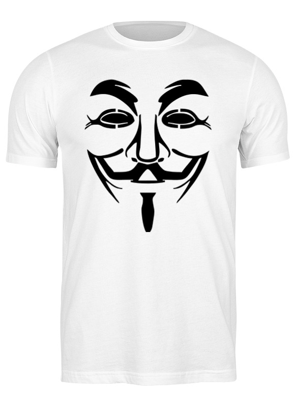 

Футболка мужская Printio Anonymous белая S, Белый, Anonymous