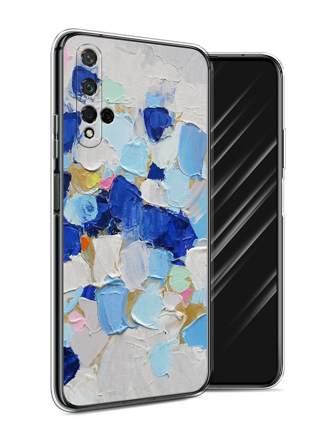 

Чехол Awog на Honor 20 "Холст сине-белый", Синий, 69550-10