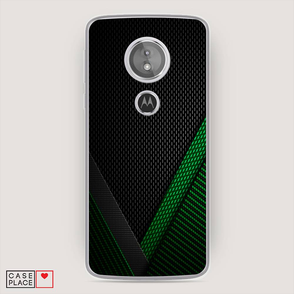 

Чехол Awog на Motorola Moto E5 / Моторола Мото E5 "Зеленый карбон", Разноцветный, 241050-3