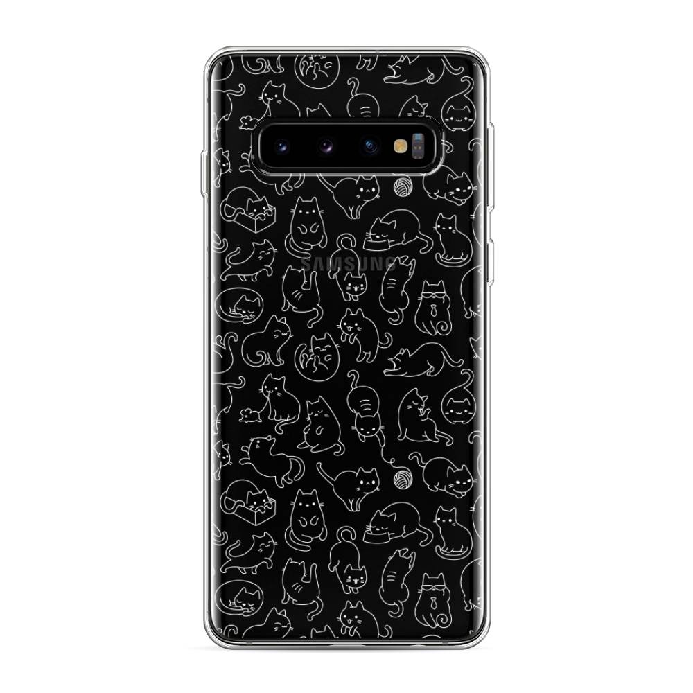 

Чехол Awog на Samsung Galaxy S10 "Шкодливые котики", Разноцветный, 27050-2