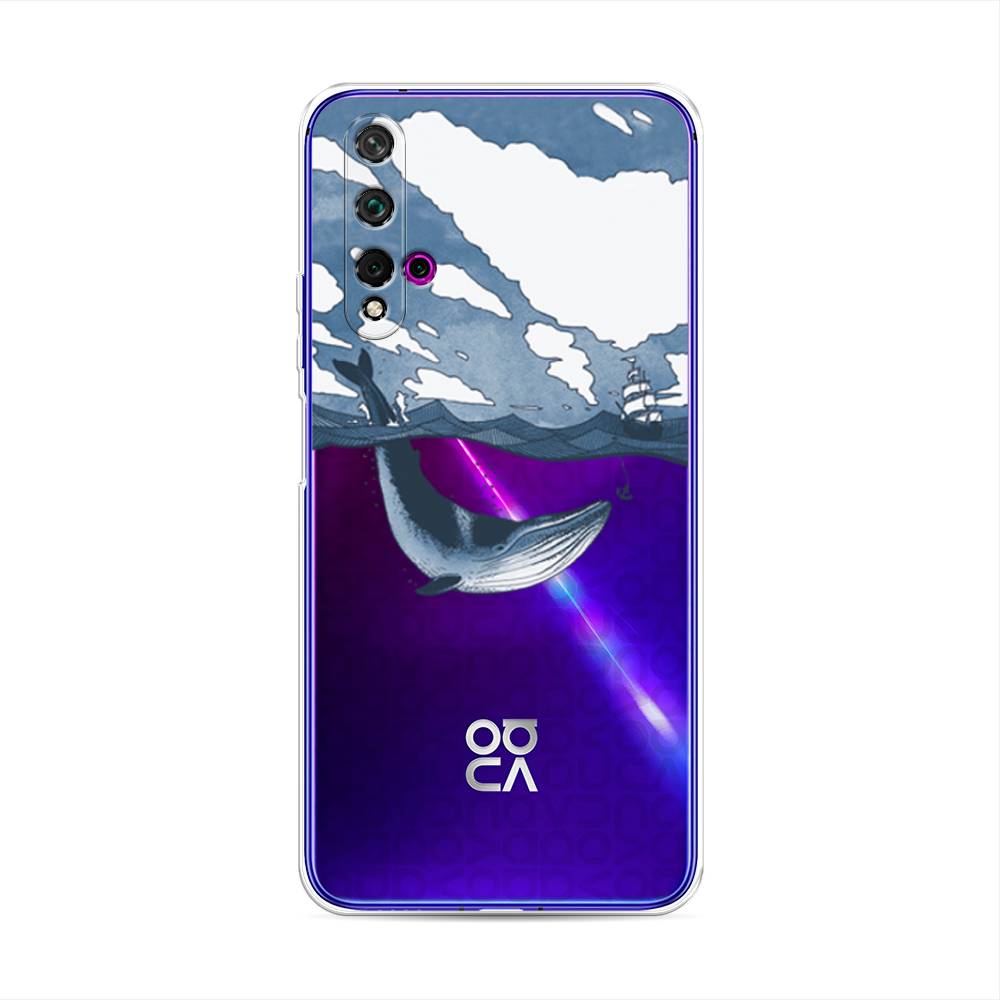 

Чехол на Huawei Nova 5T/Honor 20 "Большой кит", Синий, 610550-1