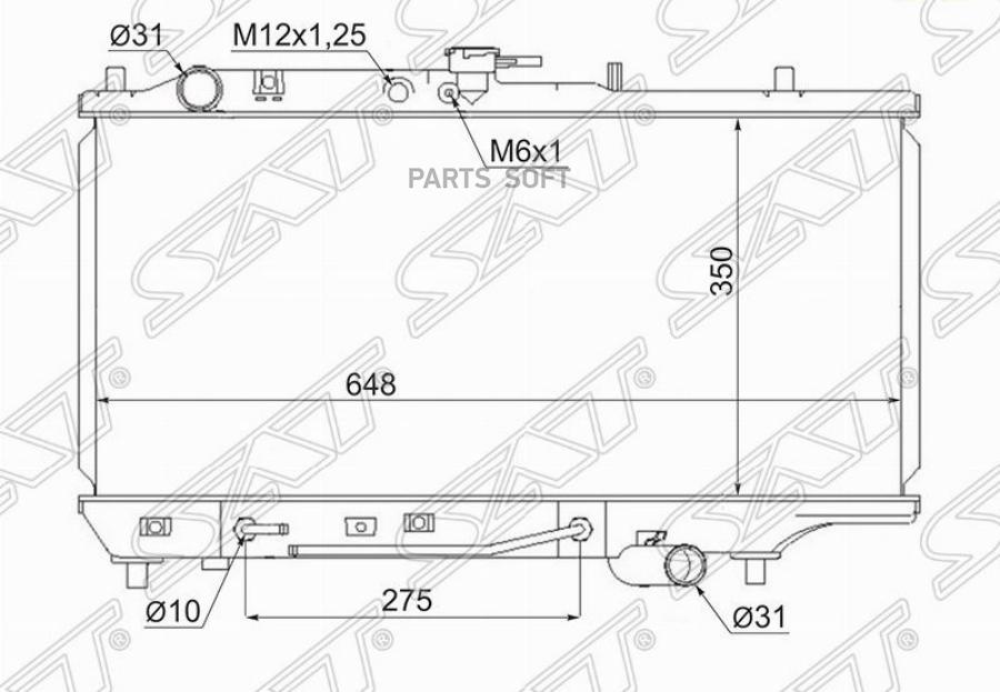 

SAT Радиатор MAZDA FAMILIA/323/ASTINA/PROTEGE 89-94
