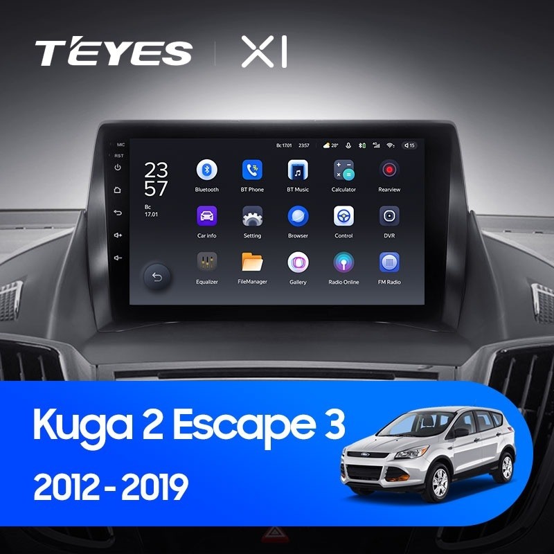 Штатная магнитола Teyes X1 4G 232 Ford Kuga 2 2012-2019 Тип-A 2870000₽