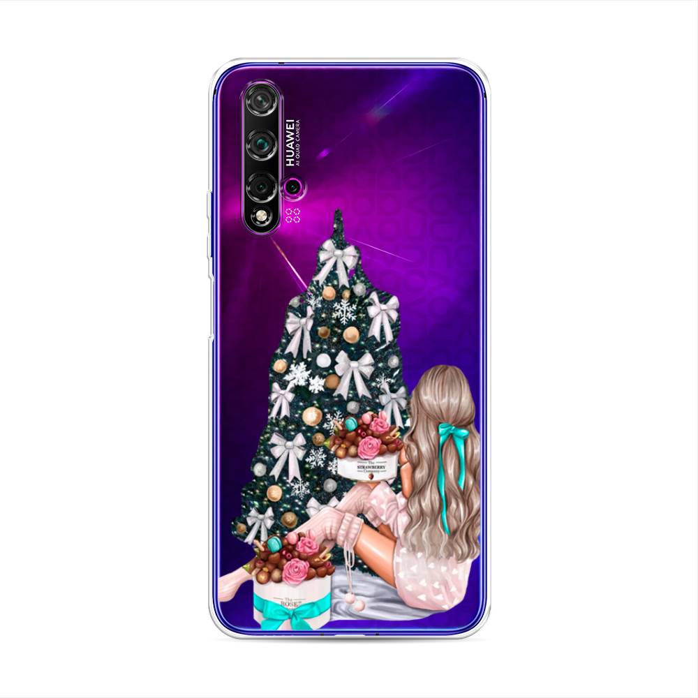 

Чехол для Huawei Nova 5T/Honor 20 "New Year", Зеленый;бежевый;голубой, 610550-5