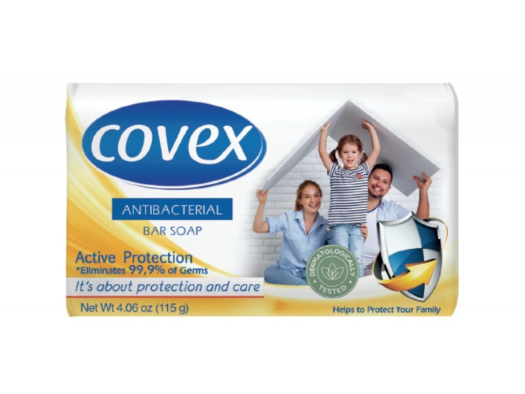 

Мыло туалетное Covex Активная защита антибактериальное 115 г