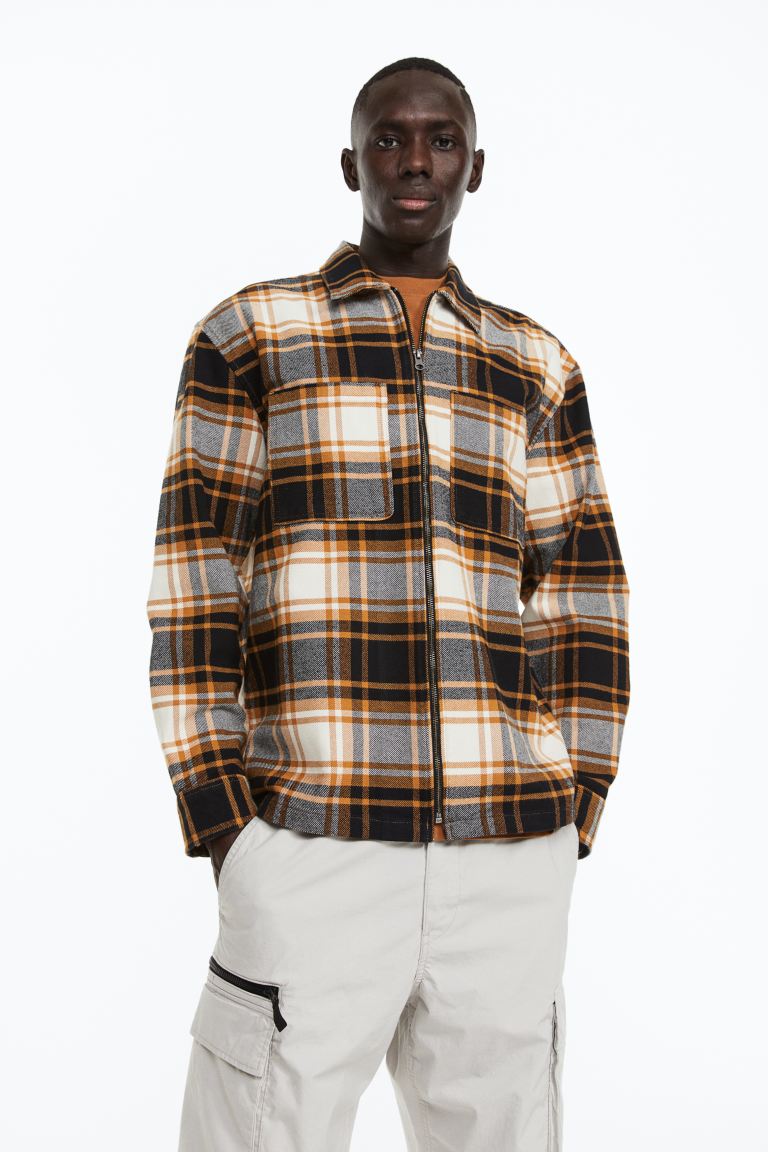 Рубашка мужская H&M 1133600001 оранжевая 3XL (доставка из-за рубежа)