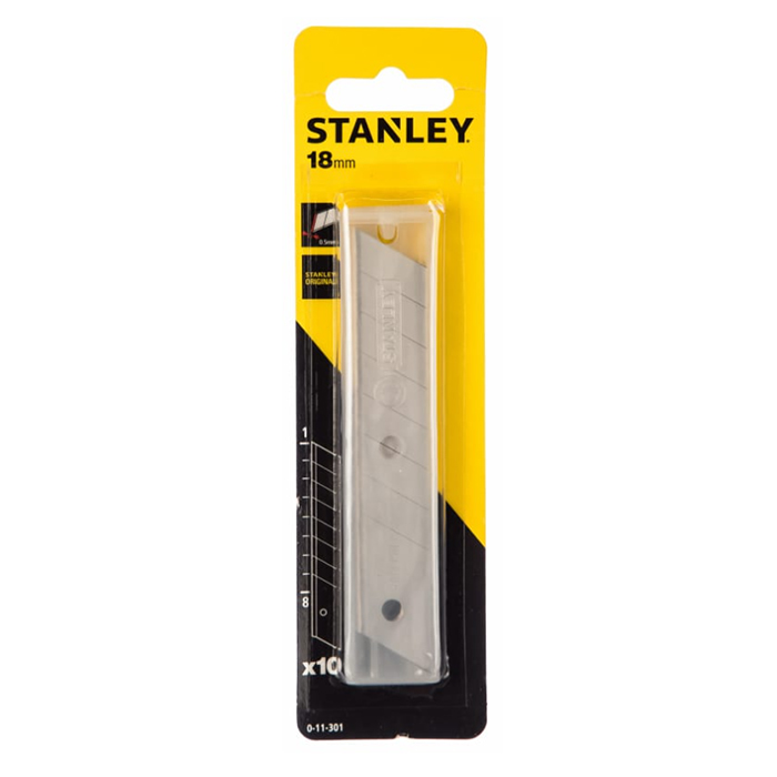 Лезвия (18 мм; 10 шт.) для ножа Stanley 0-11-301 лезвия для ножа stanley