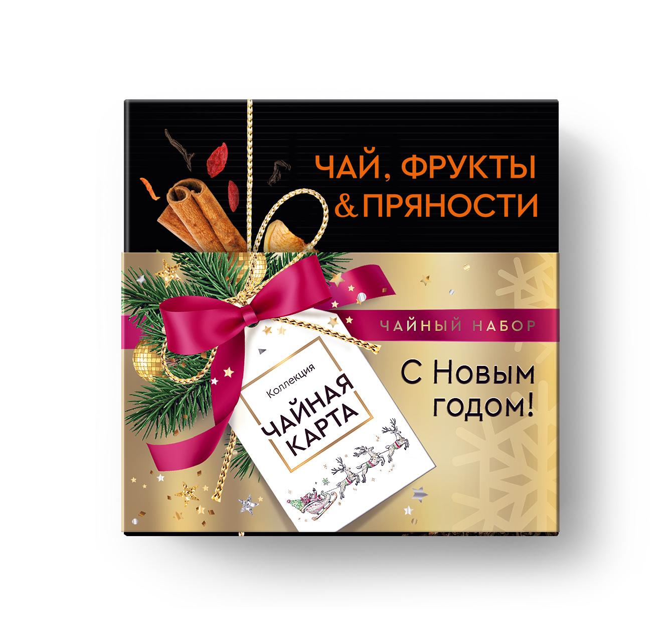 

Чай черный Чайная Карта Ассорти листовой 130 г