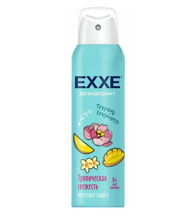 

Дезодорант Exxe Tropical freshness спрей, женский, 150 мл