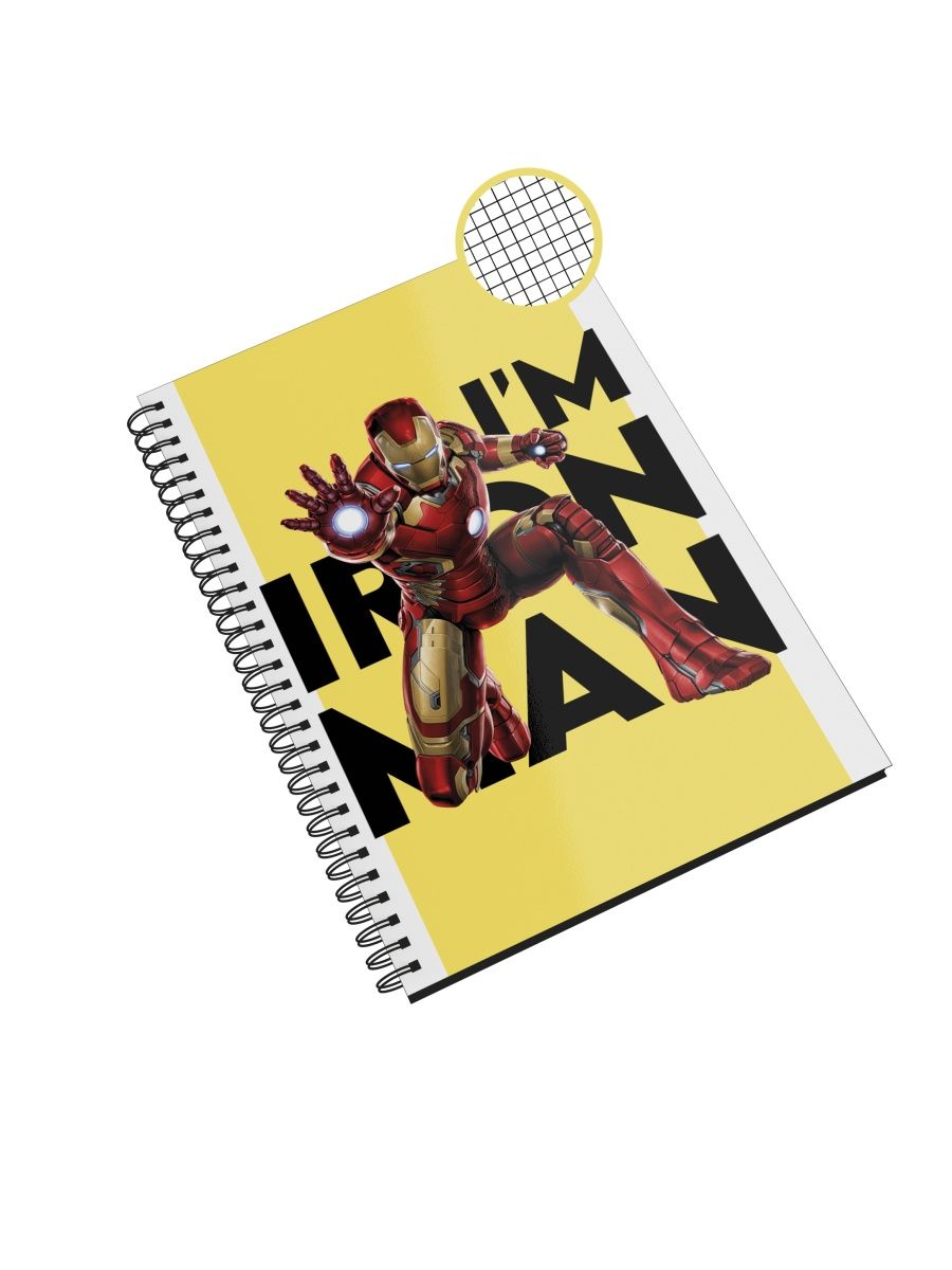 

Блокнот Каждому Своё "Iron man/Железный человек" NP-MVIM9-A4/2 A4 48л в клетку, NP-MVIM9-A4/2