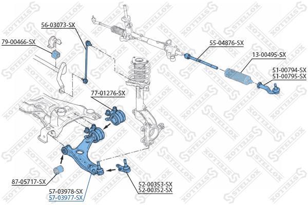 

Рычаг подвески STELLOX 5703977SX