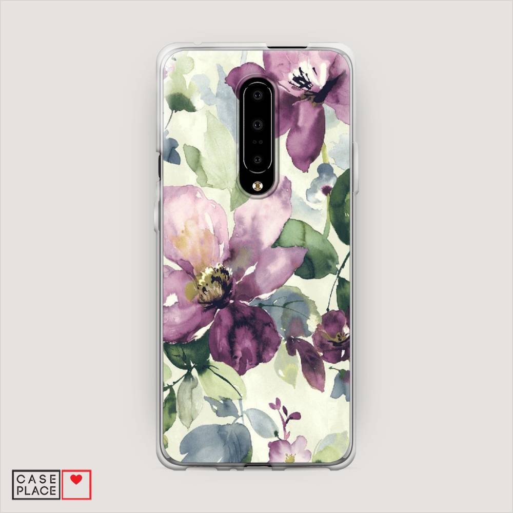

Чехол Awog на OnePlus 7 Pro / ВанПлас 7 Pro "Сиреневые цветы-акварель", Фиолетовый, 150850-10