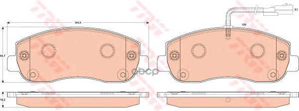 

Колодки тормозные дисковые OPEL: MOVANO B 2.3 CDTI FWD/2.3 CDTI RWD 10- GDB1910