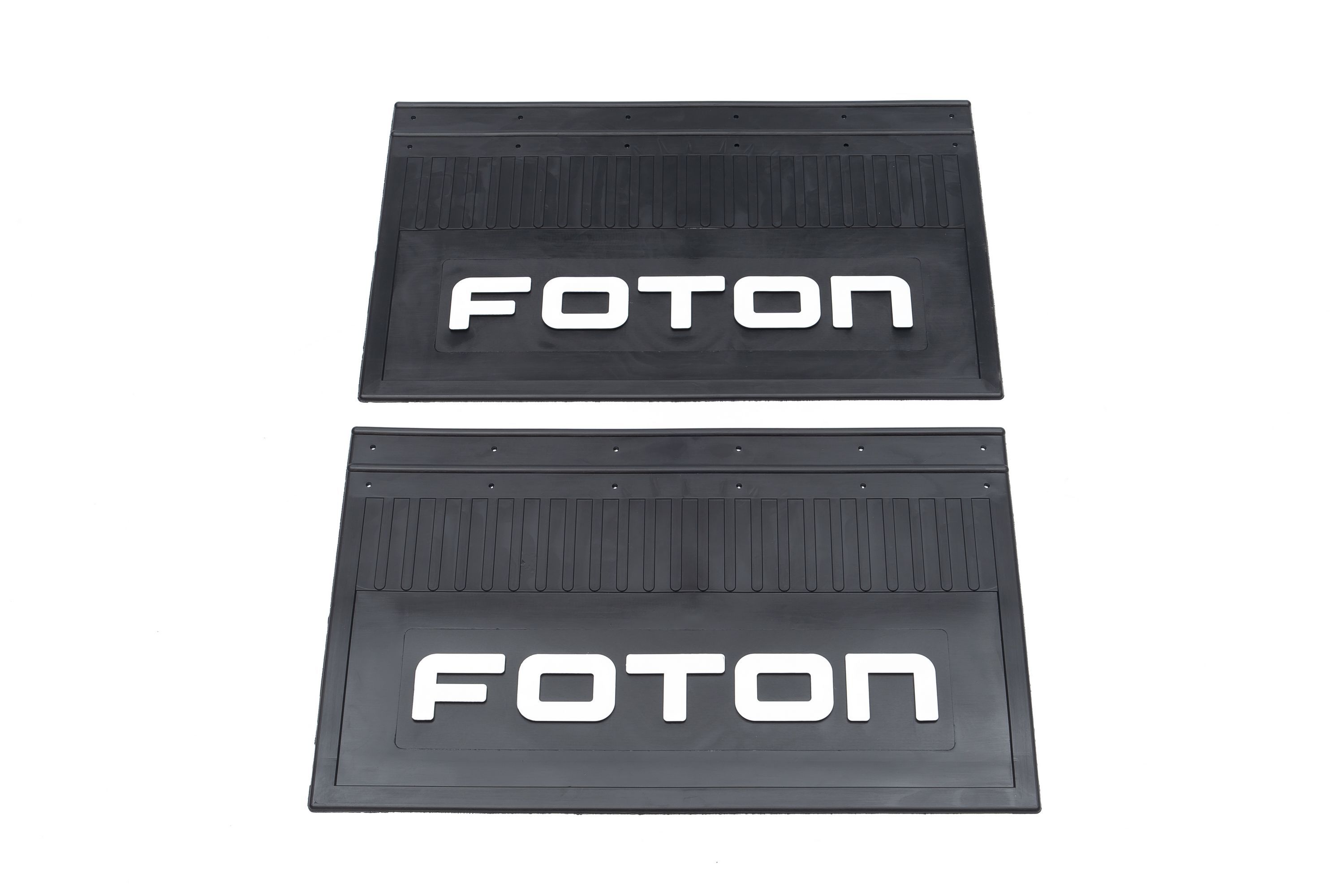 

Комплект брызговиков FOTON черные с белой надписью 600х370 задние
