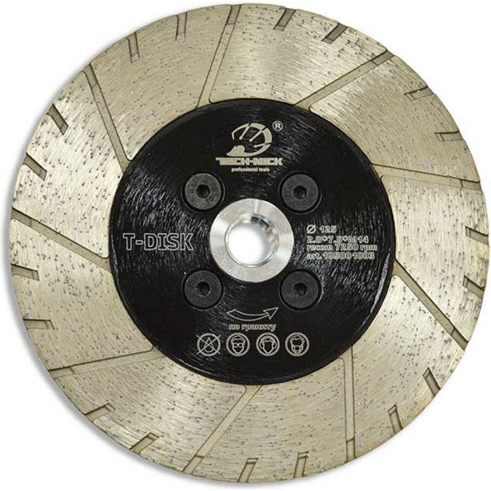 Диск алмазный турбошлифовальный по граниту T-Disk (125 мм; М14) TECH-NICK 105001003