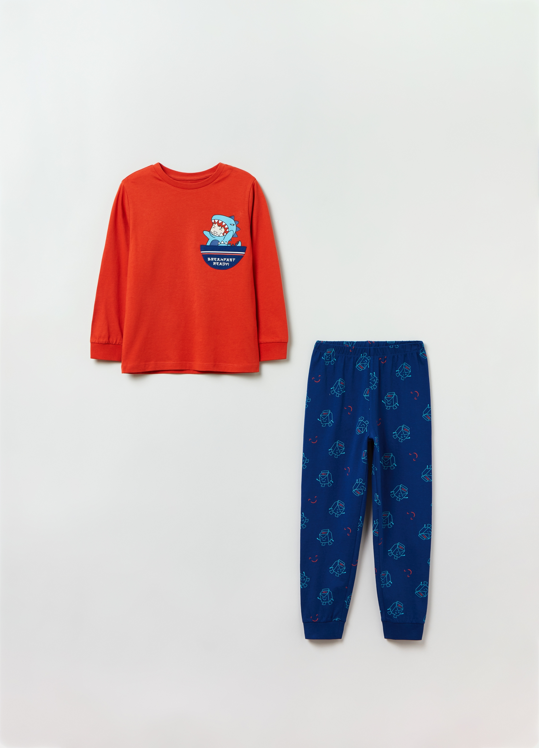 Пижама OVS для мальчиков, оранжевая, 3-4 лет, 1825693 star kidz пижама для мальчиков сонный мишка