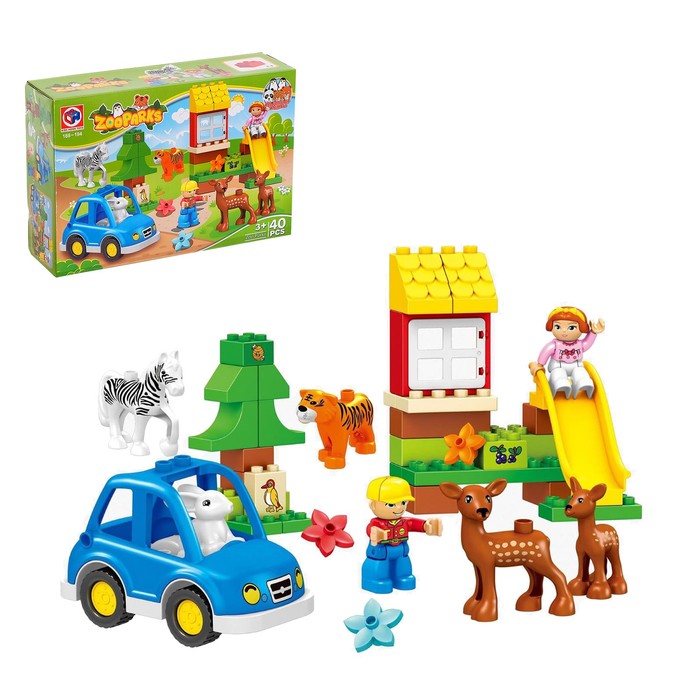 фото Конструктор «зоопарк», 40 деталей kids home toys