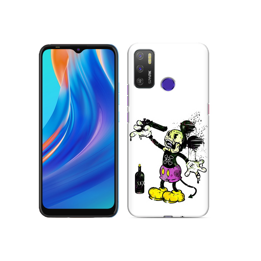 

Чехол MyPads Tocco для Tecno Spark 5 Air Драг Микки, Прозрачный, Tocco