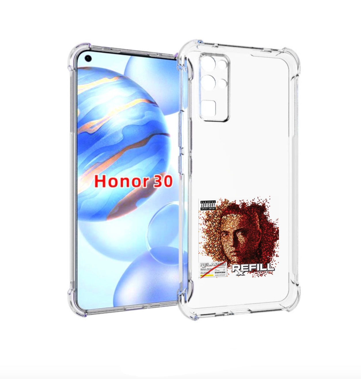 

Чехол Бампер Mypads Eminem Relapse, Refill Для Honor 30 (Bmh-An1, Прозрачный, Tocco