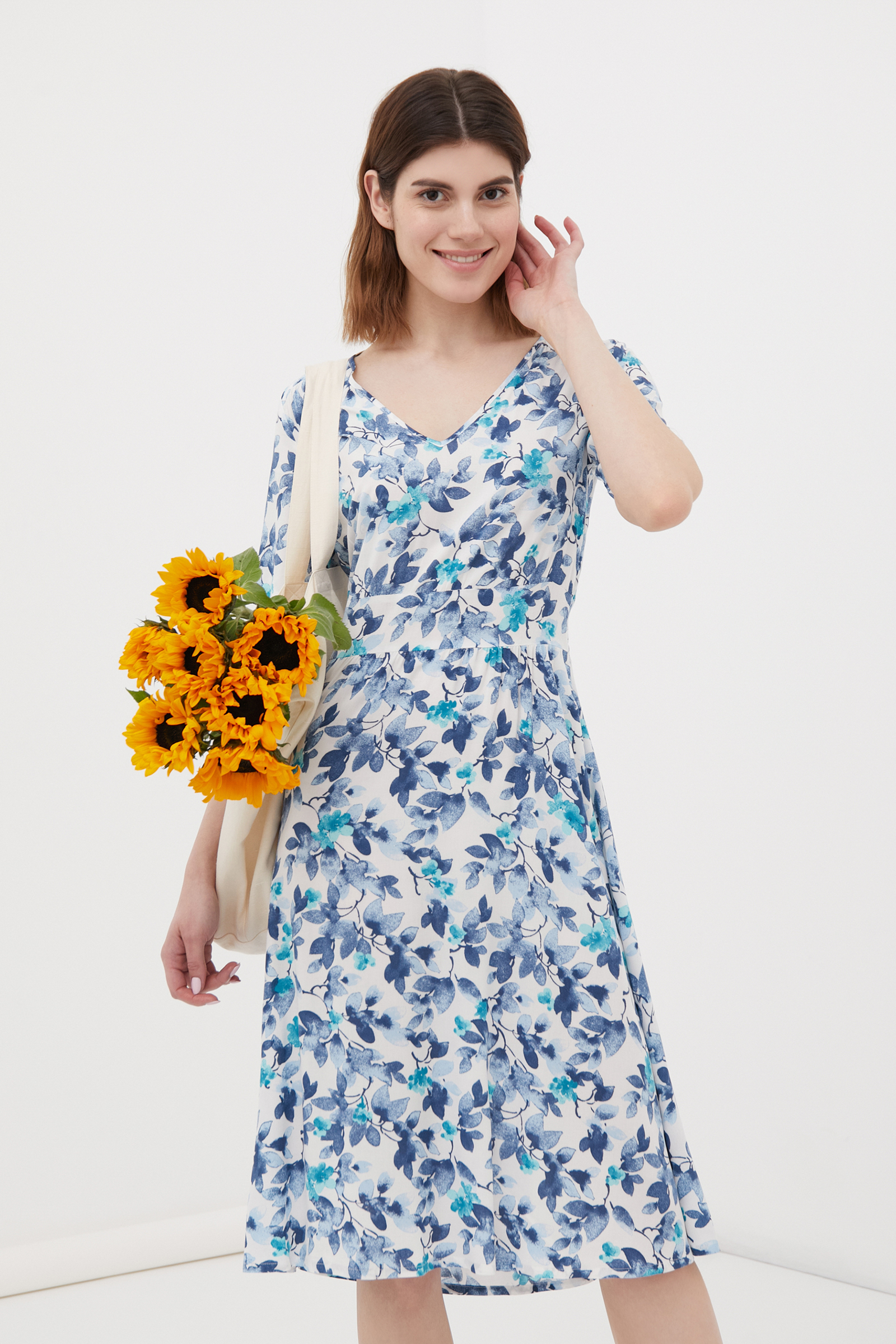 

Платье женское Finn Flare FSC110112 белое XL, FSC110112