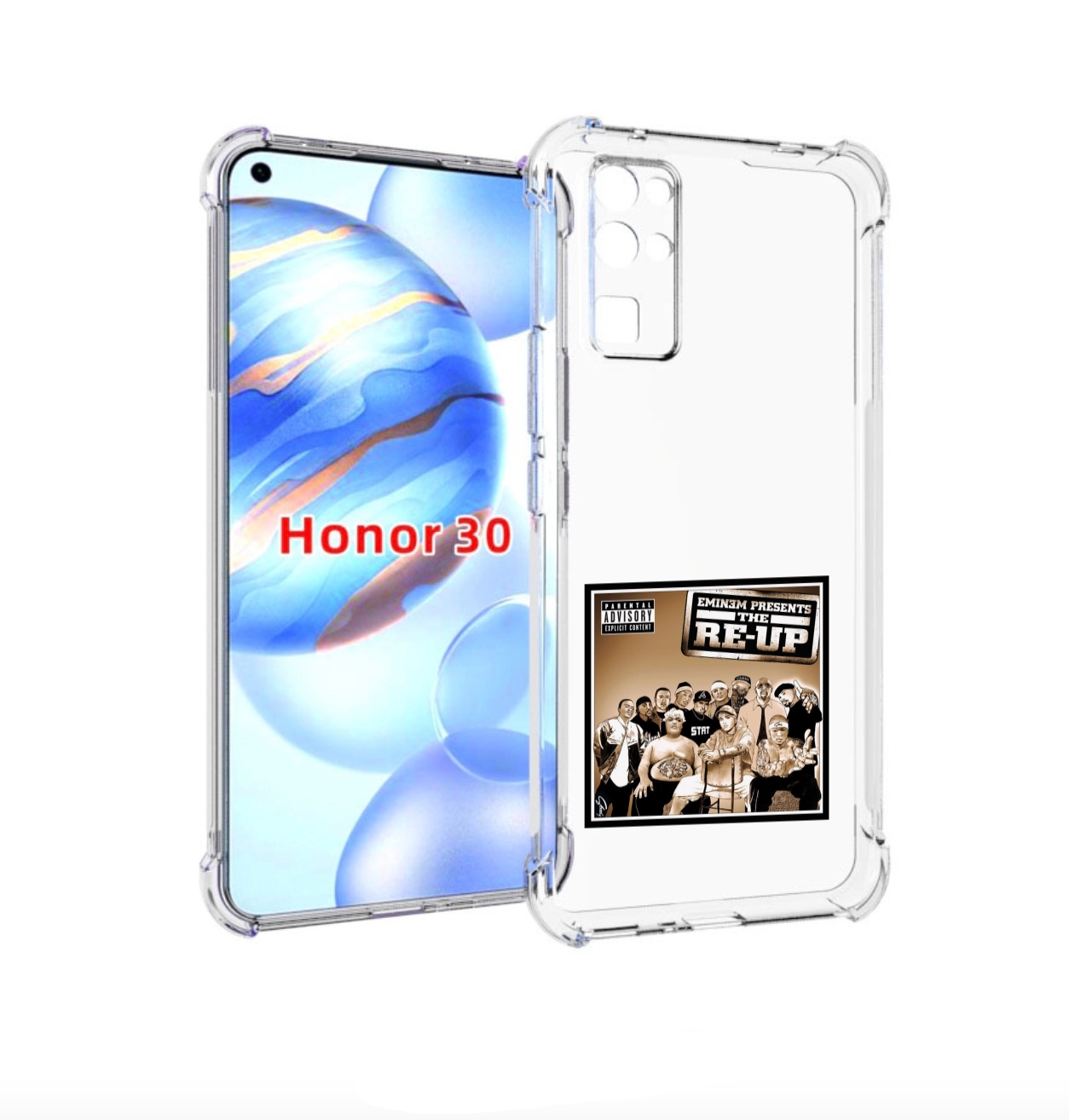 

Чехол Бампер Mypads Eminem Presents, The Re-Up Для Honor 30 (Bmh, Прозрачный, Tocco
