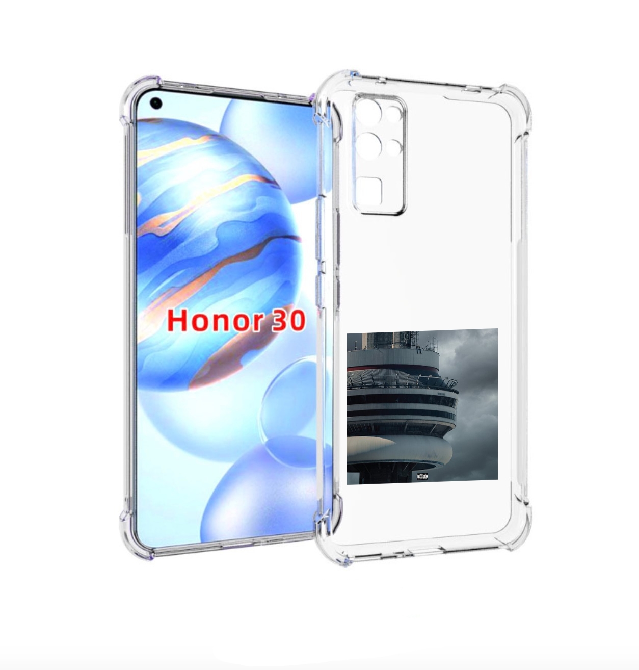 

Чехол бампер MyPads Drake - Views для Honor 30 (BMH-AN10) против, Прозрачный, Tocco