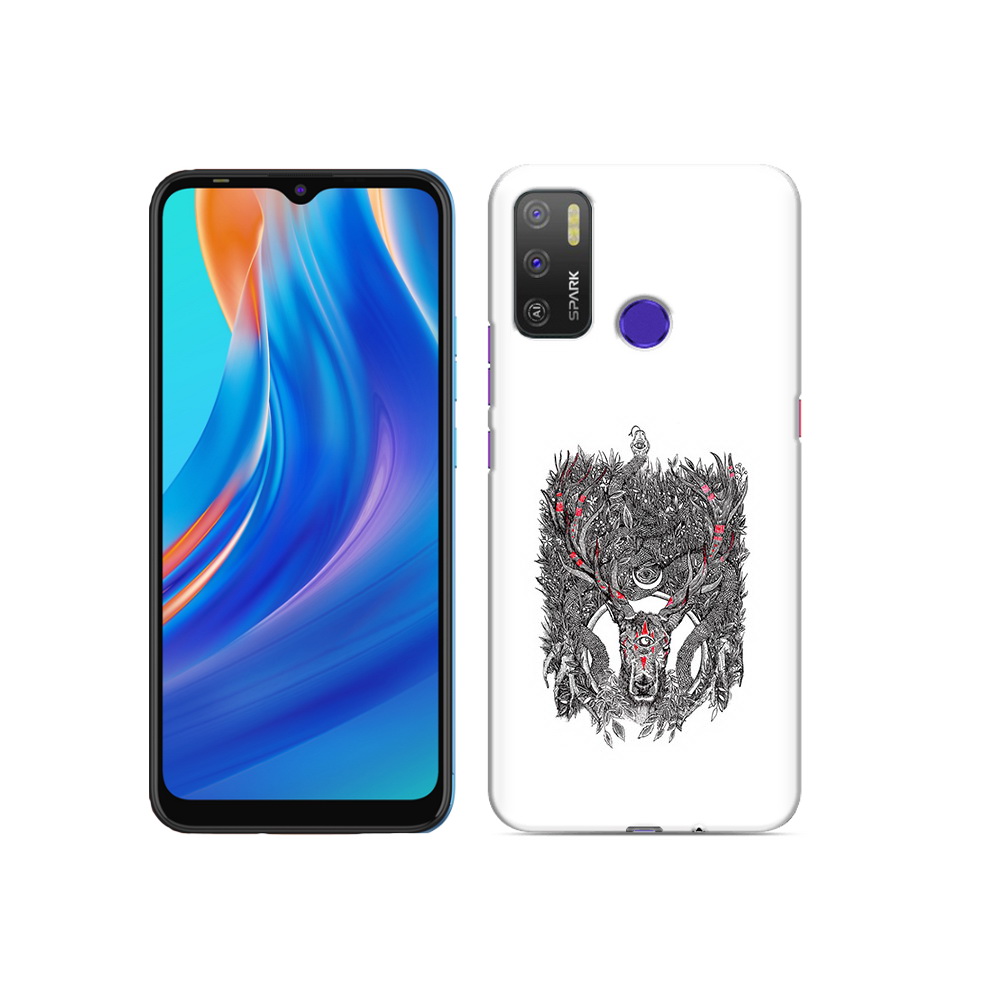 

Чехол MyPads Tocco для Tecno Spark 5 Air Дизайнерские_676, Прозрачный, Tocco