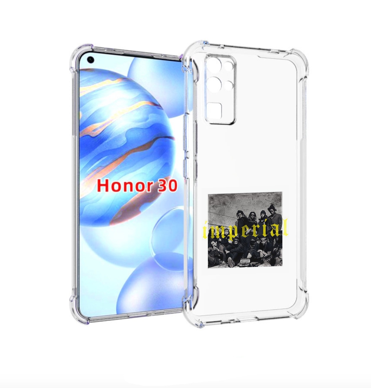 

Чехол бампер MyPads Denzel Curry - Imperial для Honor 30 (BMH-AN, Прозрачный, Tocco