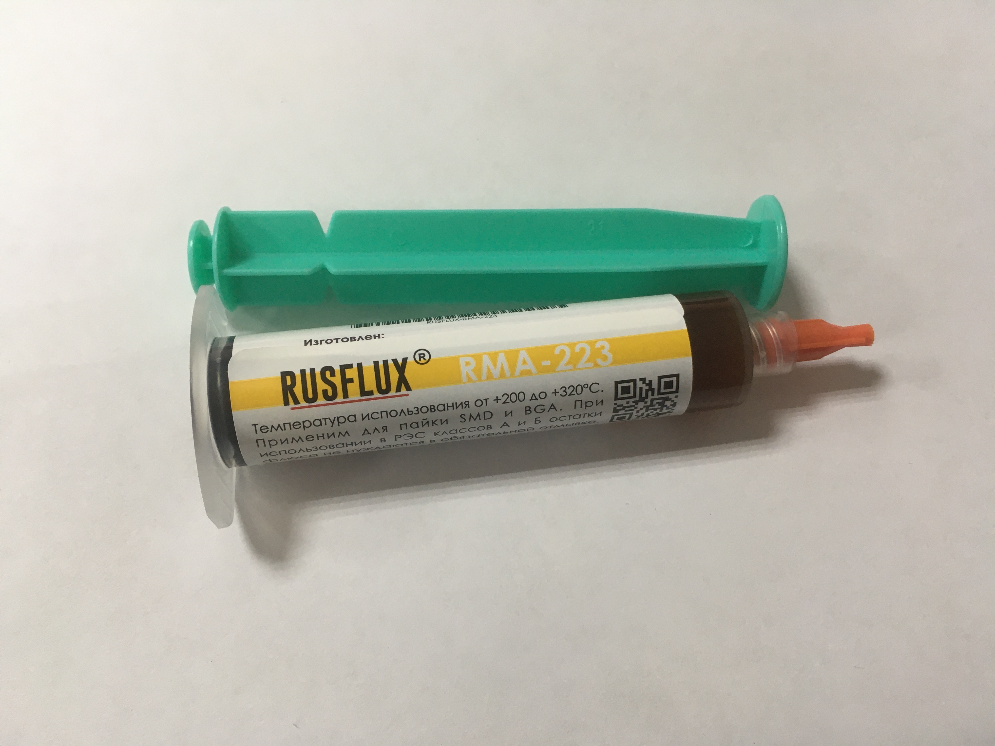 

Флюс паяльный универсальный безотмывочный Rusflux RMA-223 (10мл)