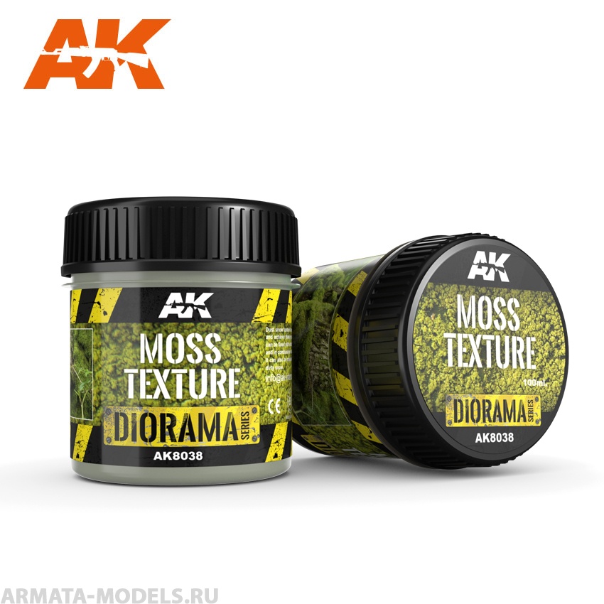 

AK8038 Акриловая смесь для имитациии мха MOSS TEXTURE - 100ml Foam