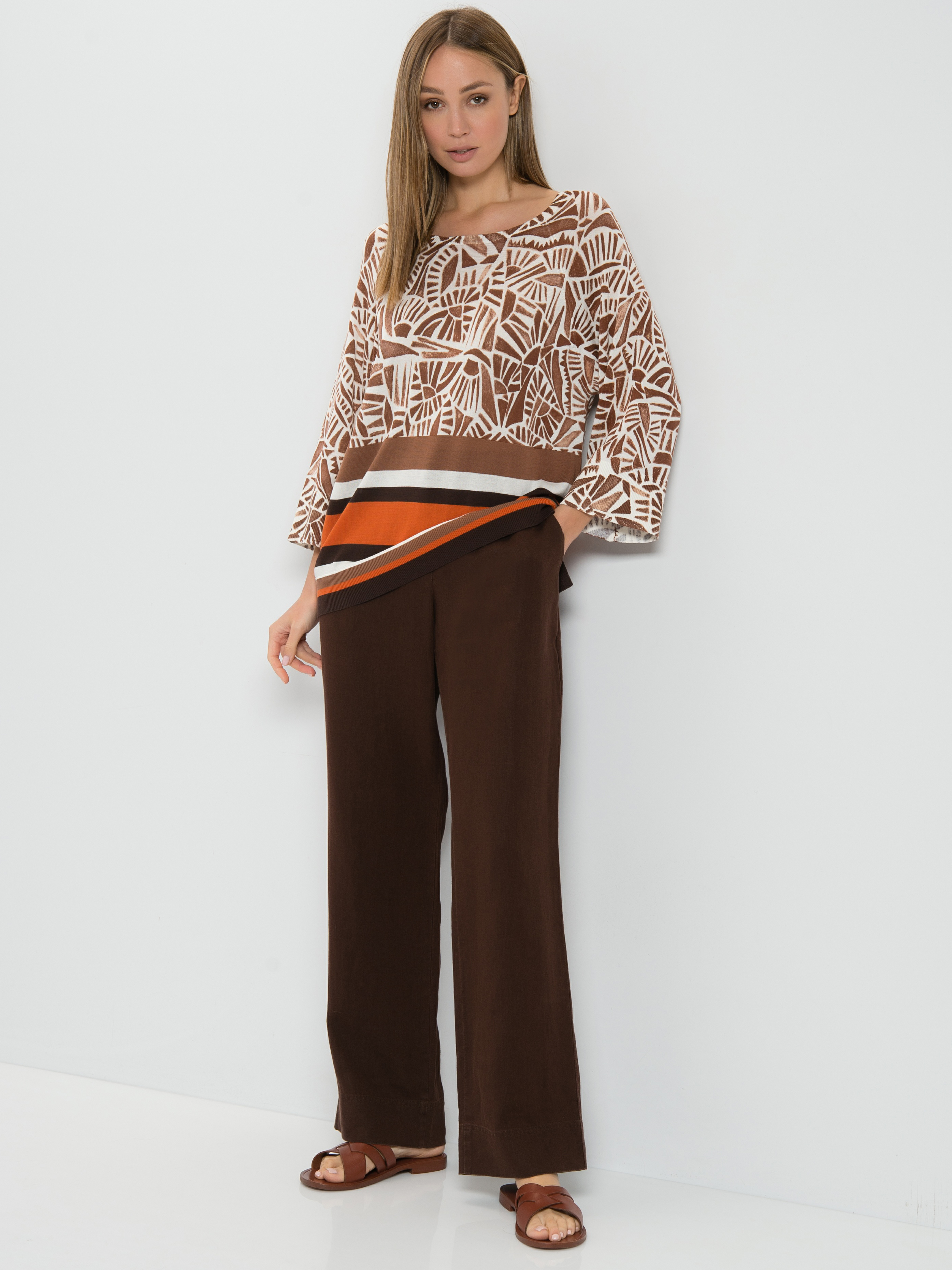 

Джемпер женский Gerry Weber коричневый, 670555-44726-7069