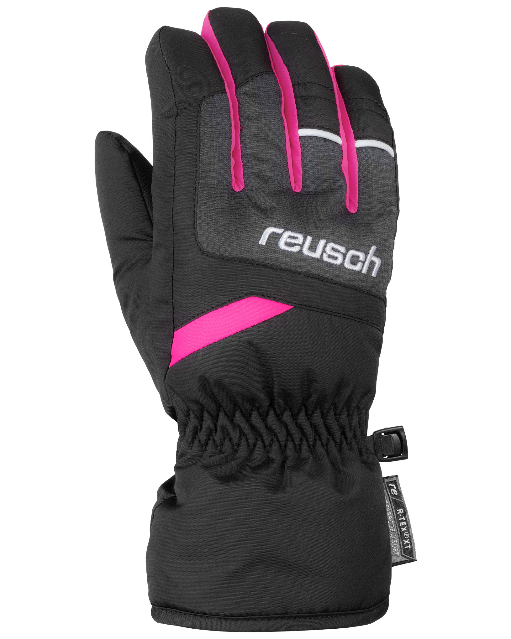 Перчатки Reusch Bennet R-Tex® Xt, black/black melange/pink glo, 6.5 Inch