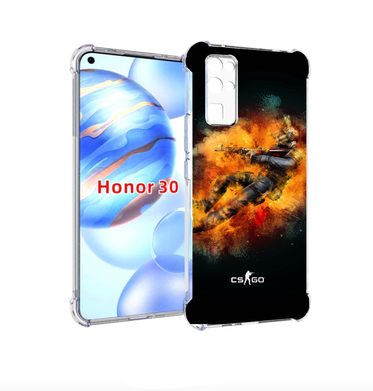 

Чехол бампер MyPads CS-go-Контр-террорист мужской для Honor 30 (, Прозрачный, Tocco