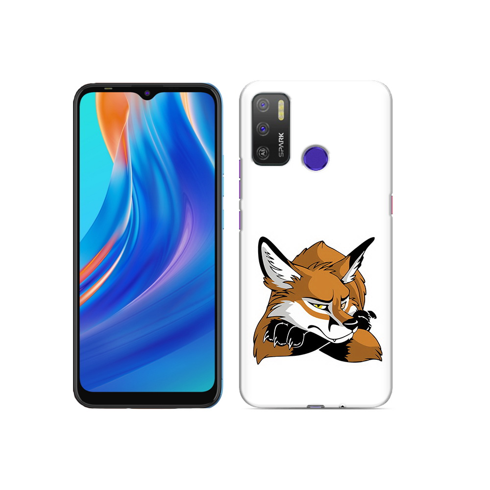 

Чехол MyPads Tocco для Tecno Spark 5 Air фокс, Прозрачный, Tocco