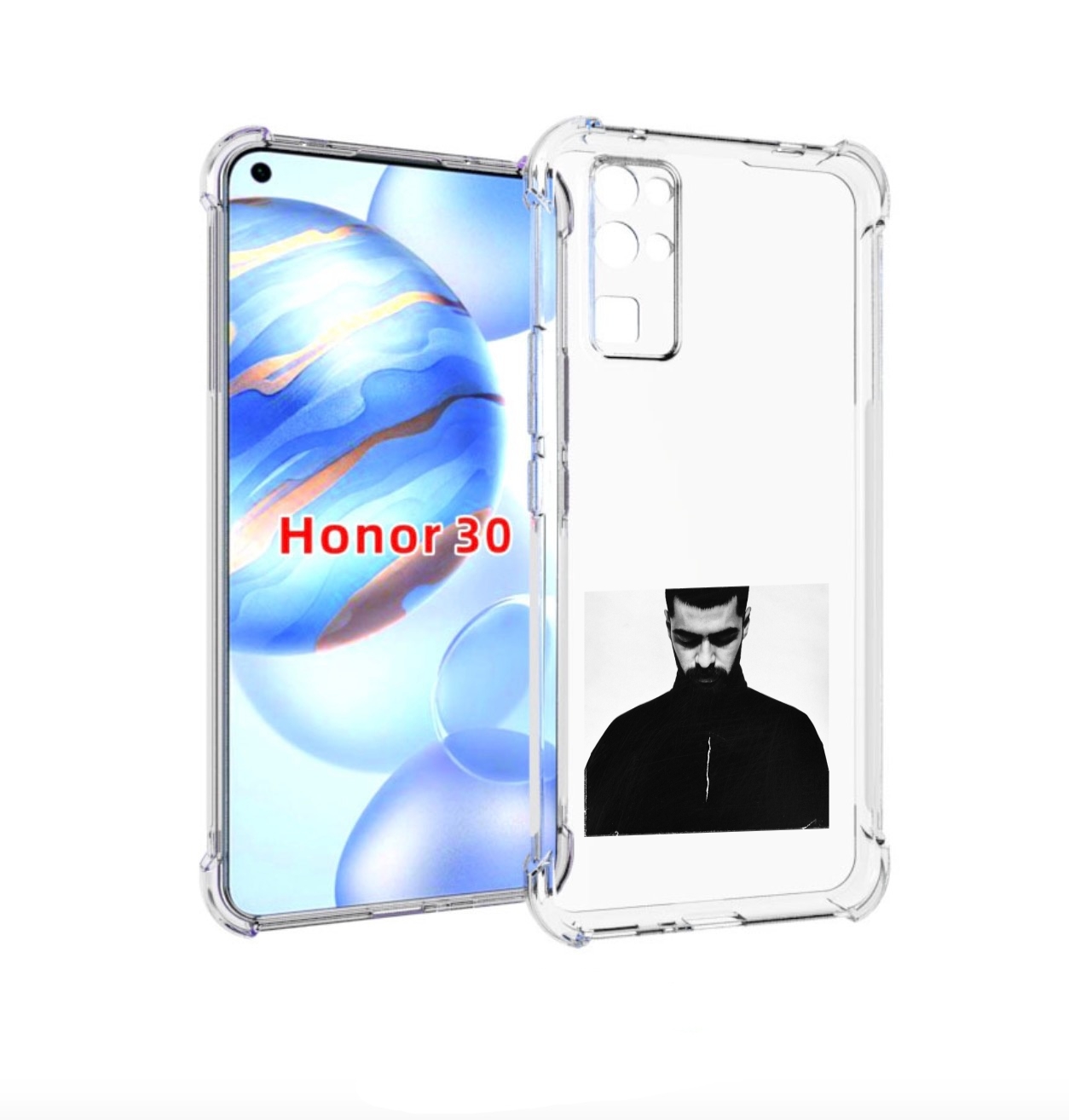 

Чехол бампер MyPads Buster Keaton Miyagi мужской для Honor 30 (B, Прозрачный, Tocco