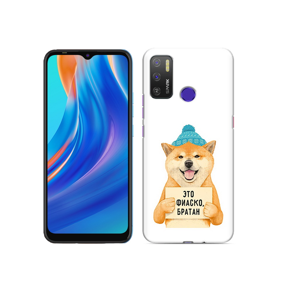 

Чехол MyPads Tocco для Tecno Spark 5 Air фиаско, Прозрачный, Tocco