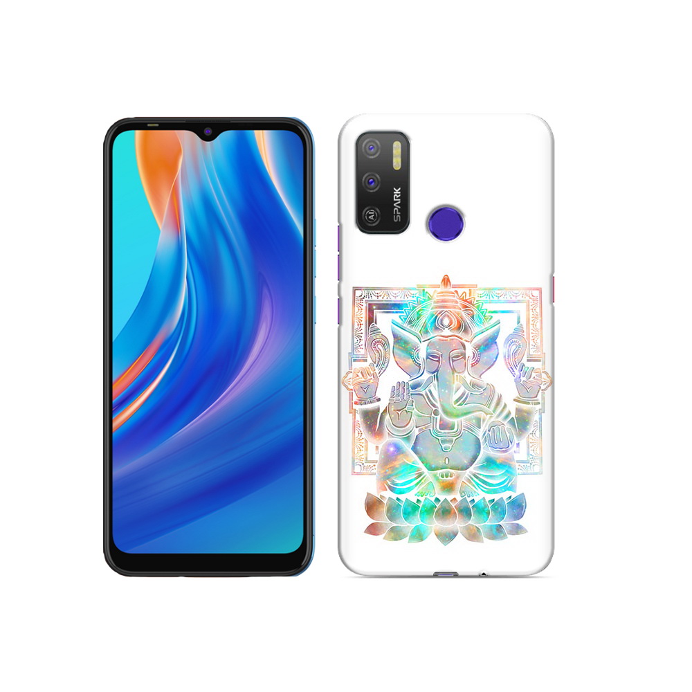

Чехол MyPads Tocco для Tecno Spark 5 Air умный слон, Прозрачный, Tocco