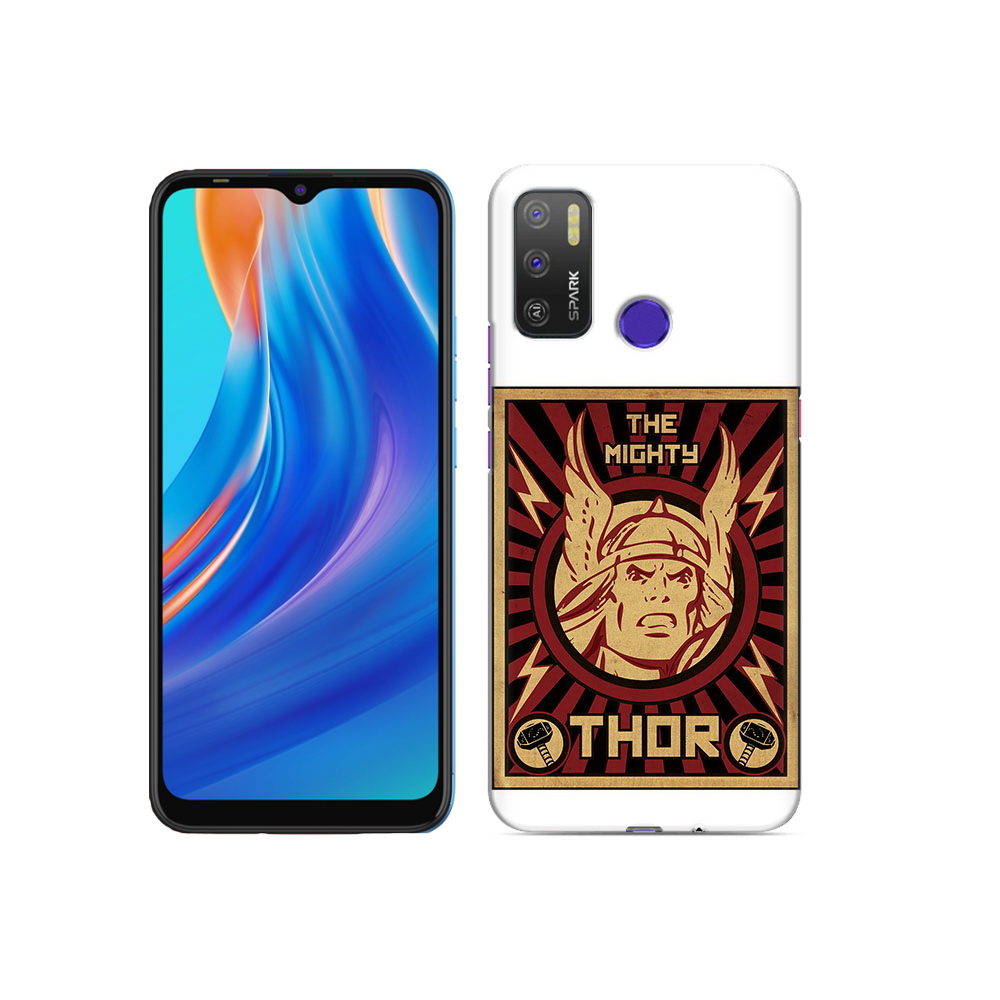 

Чехол MyPads Tocco для Tecno Spark 5 Air тор лицо, Прозрачный, Tocco